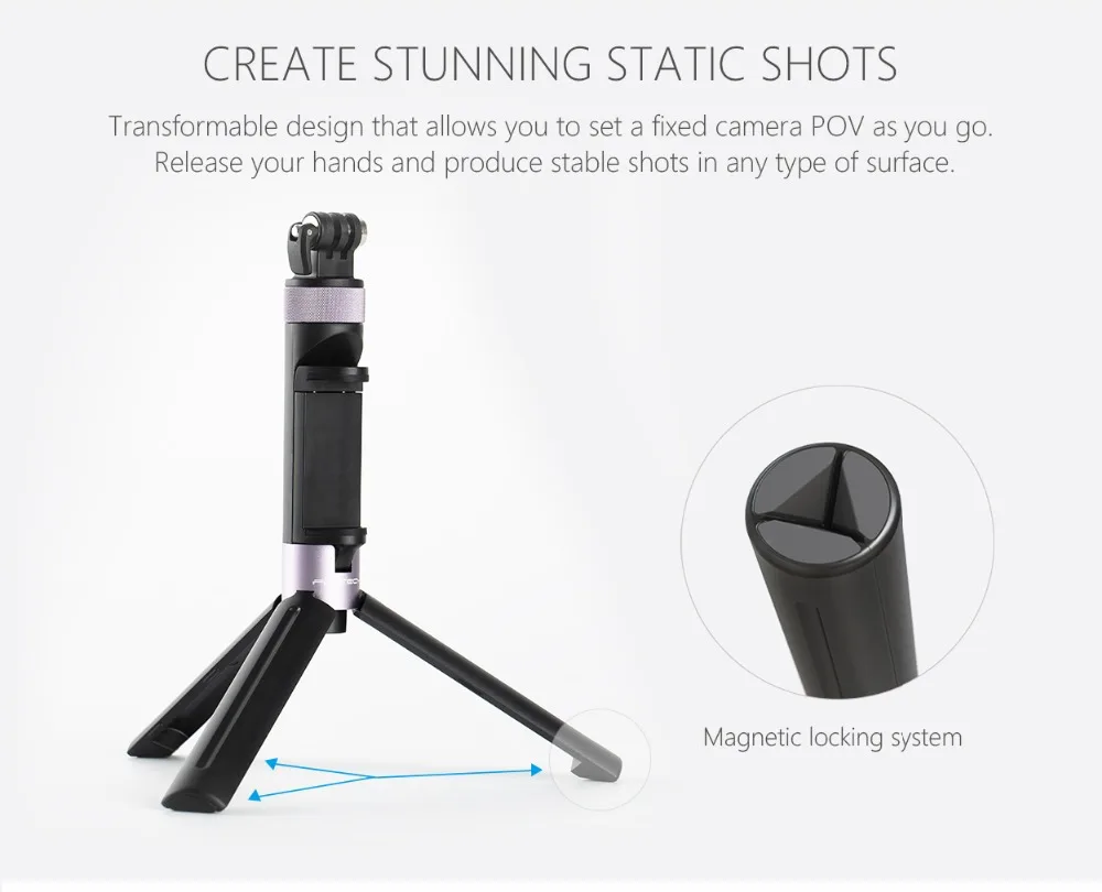 PGYTECH DJI OSMO карманная селфи палка рукоятка и аксессуар крепление для DJI Osmo карманная/экшн-Камера Gopro Hero 6 5 4/аксессуары