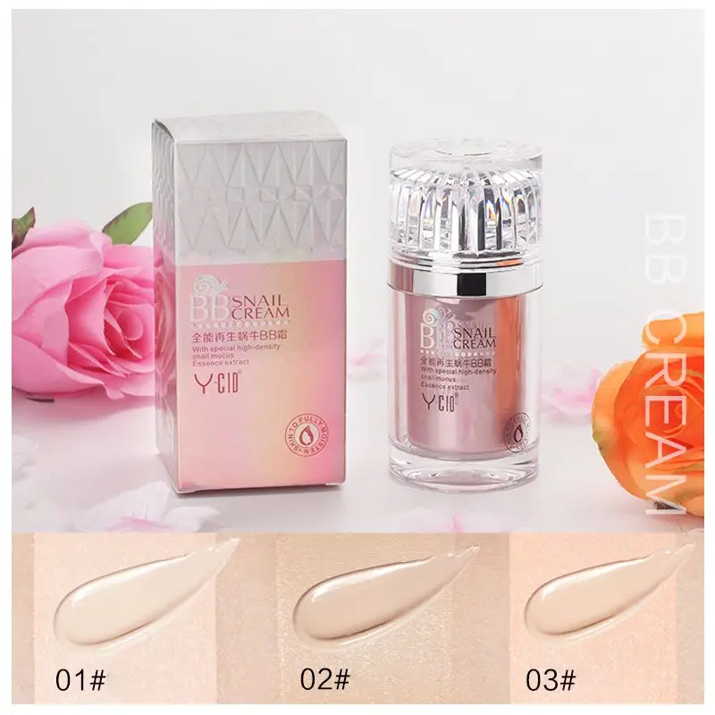 3 цвета Золотая улитка BB крем для лица стойкий водостойкий консилер тональный