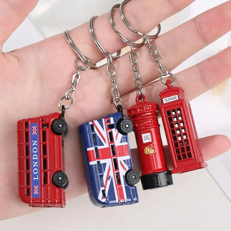 Лондонский красный и синий автомобильный органайзер для ключей почтовый ящик