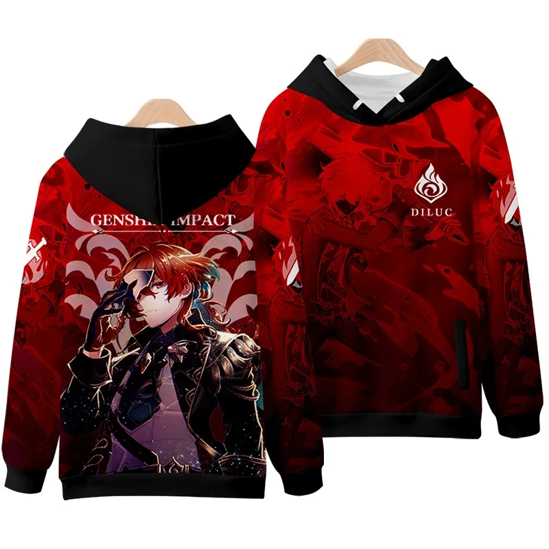

Harajuku 3D Printing Japanese Game Animation Men and Women Street Leisure Sports Hoodie Spring Autumn Season Lovers Pullover