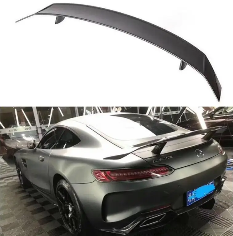 

REAL CARBON FIBER REAR WING TRUNK LIP SPOILER FOR Mercedes Benz AMG GT GTS GTR AMG Coupe 2015 2016 2017 2018 2019 2020 2021