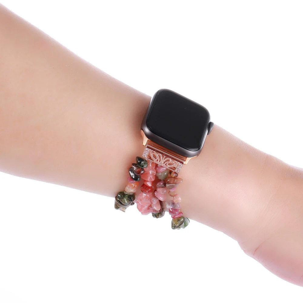 Ремешок для Apple Watch Band 42 мм 38 iwatch с искусственным камнем женский браслет из