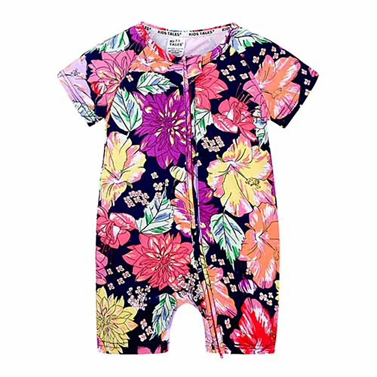 

Cartoon Baby Clothes Boys Romper Summer Baby Girl Clothes Cotton Zipper Short Sleeve Infant Rompers Newborn Clothes 3-24 Months
