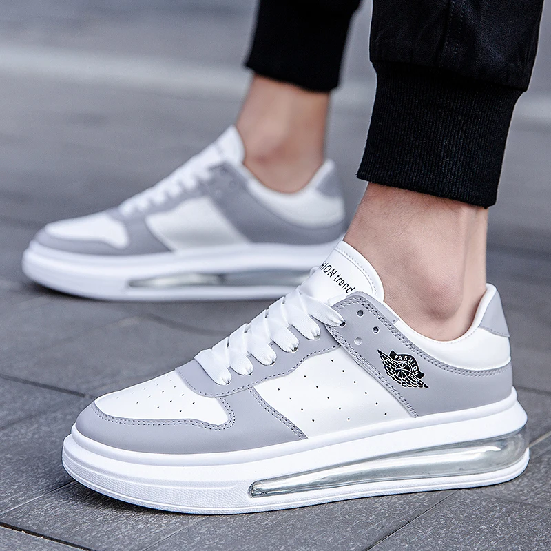 

New Arrival Non-Slip Running Shoes for Mens Lace Up Flock Leather Men Casual Sneakers Man Walking Shoes Fashion Sneaker for Mans