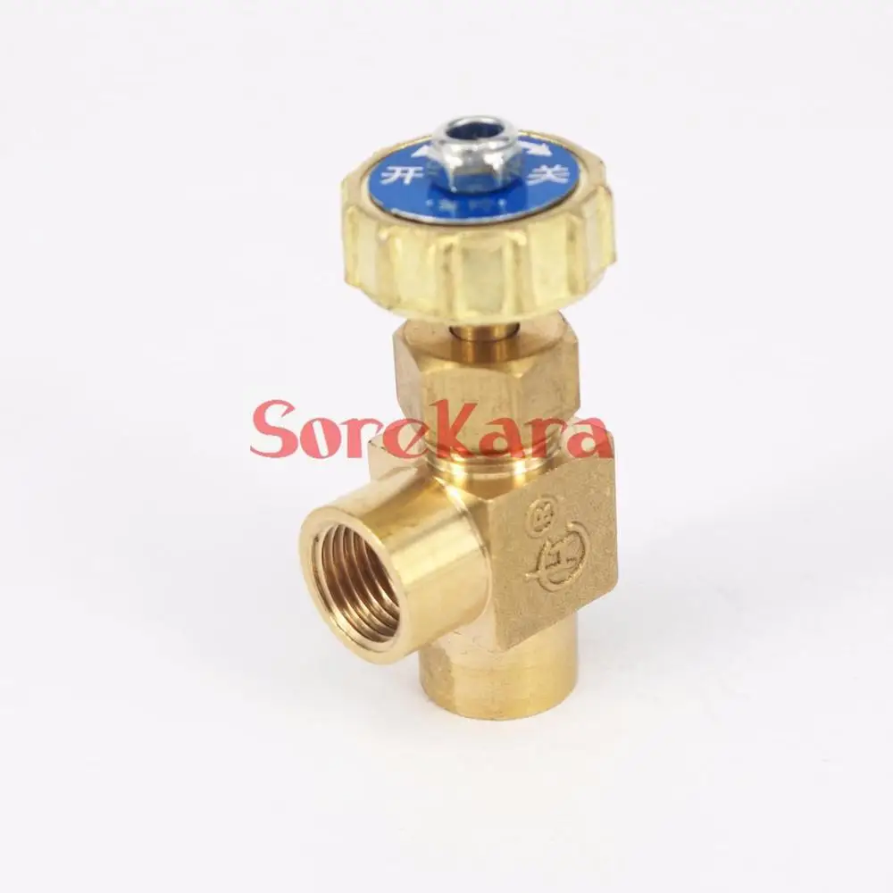 1/8 &quot1/4&quot BSP Женский резьбовой 0 8 MpaElbow латунный штепсельный игольчатый клапан |