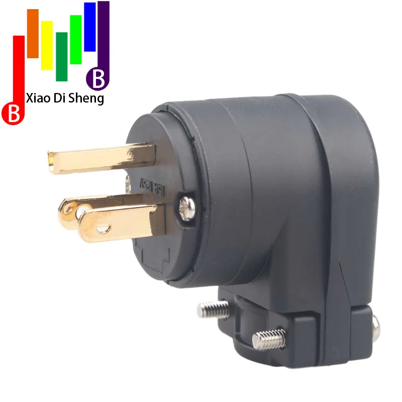 

Hi-end Hifi Audio Pure copper plating gold Electrical AC Female Male US IEC EU British Connector plug DIY Cable