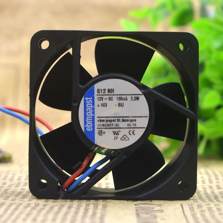 Новый 6 см 6025 12V 166MA 2 0 W TYP/612 NH защиты электродвигателя Вентилятор охлаждения |