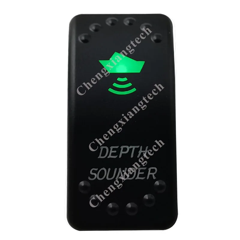 20 шт./лот автомобильная лодка морская 5 штифтов вкл. Зеленый и синий светодиодные