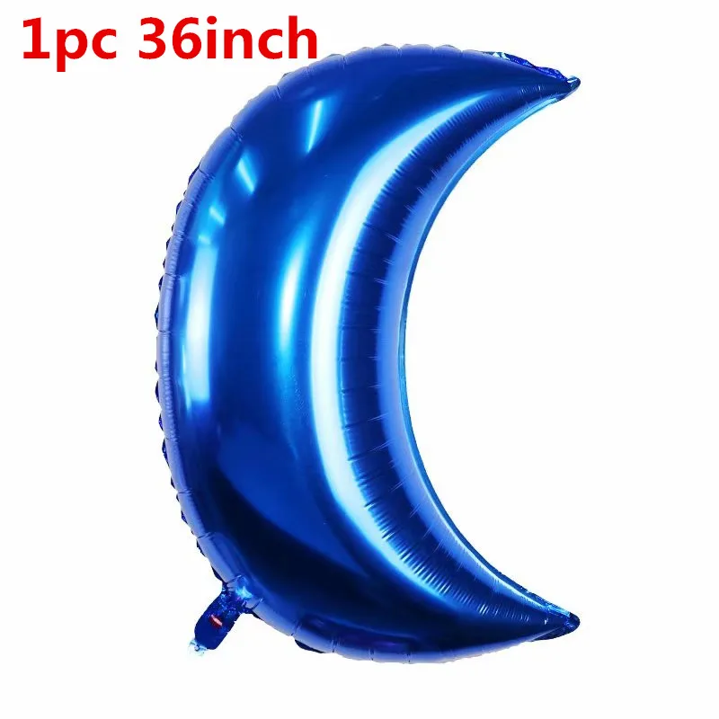 blue 11 шт./компл. 36 полюсная золотистая Луна 18-дюймовые звезда розового золота Фольга воздушные шары с гелием 12 дюймов конфетти латексный воздушный шар Globos День рождения Декор - Цвет: blue