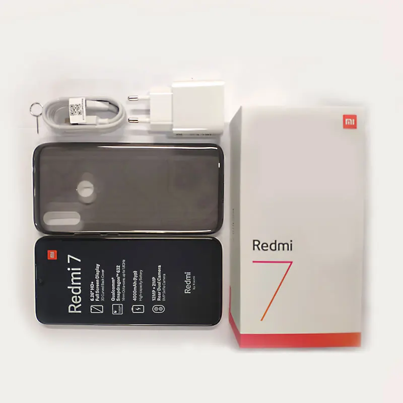 Глобальная версия Xiaomi Redmi 7 2GB 16GB мобильный телефон полный экран Snapdragon 632