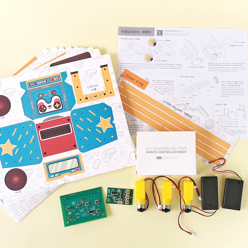 Электрический робот в сборе детский сборный блок с дистанционным управлением