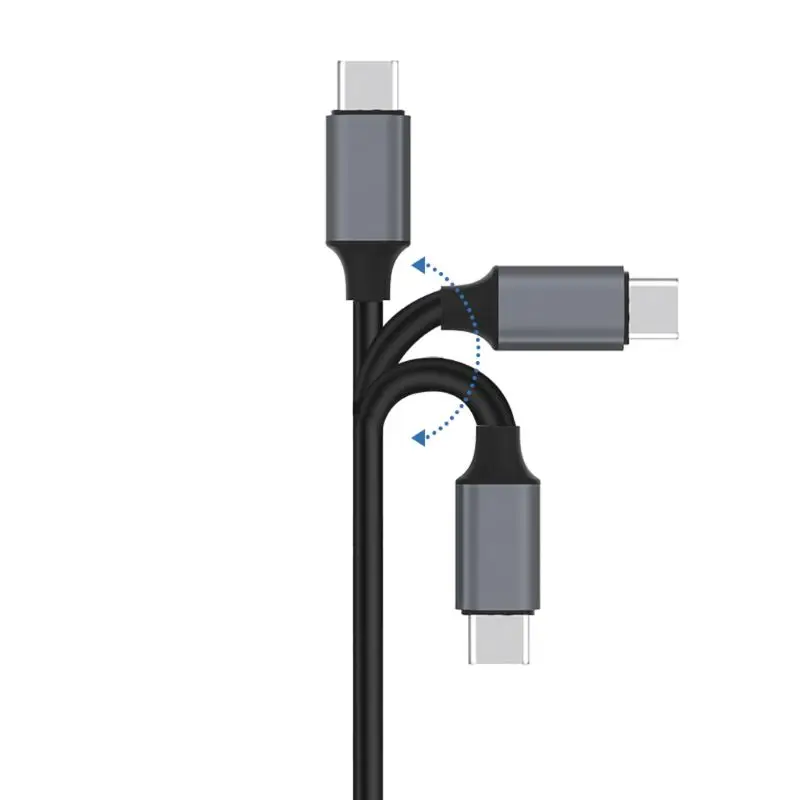QC 3 0 USB Type C кабель для быстрой зарядки и синхронизации данных со светодиодный ным