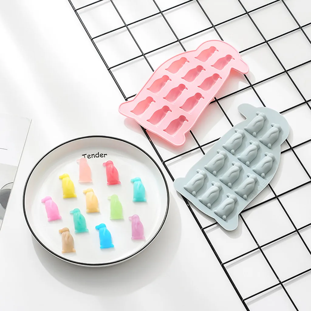 Пингвин из силикона формы для рукоделия 3d милые выпечки шоколадный торт