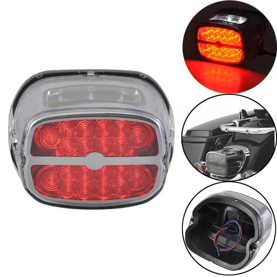 

Задний светодиодный фонарь из АБС-пластика для мотоцикла, 12 В, задний стоп-сигнал для Harley Touring Electra Glide Softail Sportster XL883