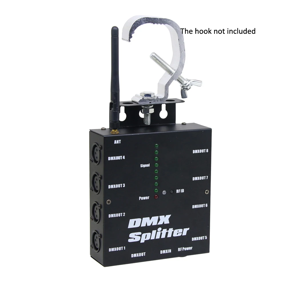 DMX512 Оптический изолированный сплиттер XLR 3Pin 8 way беспроводной DMX