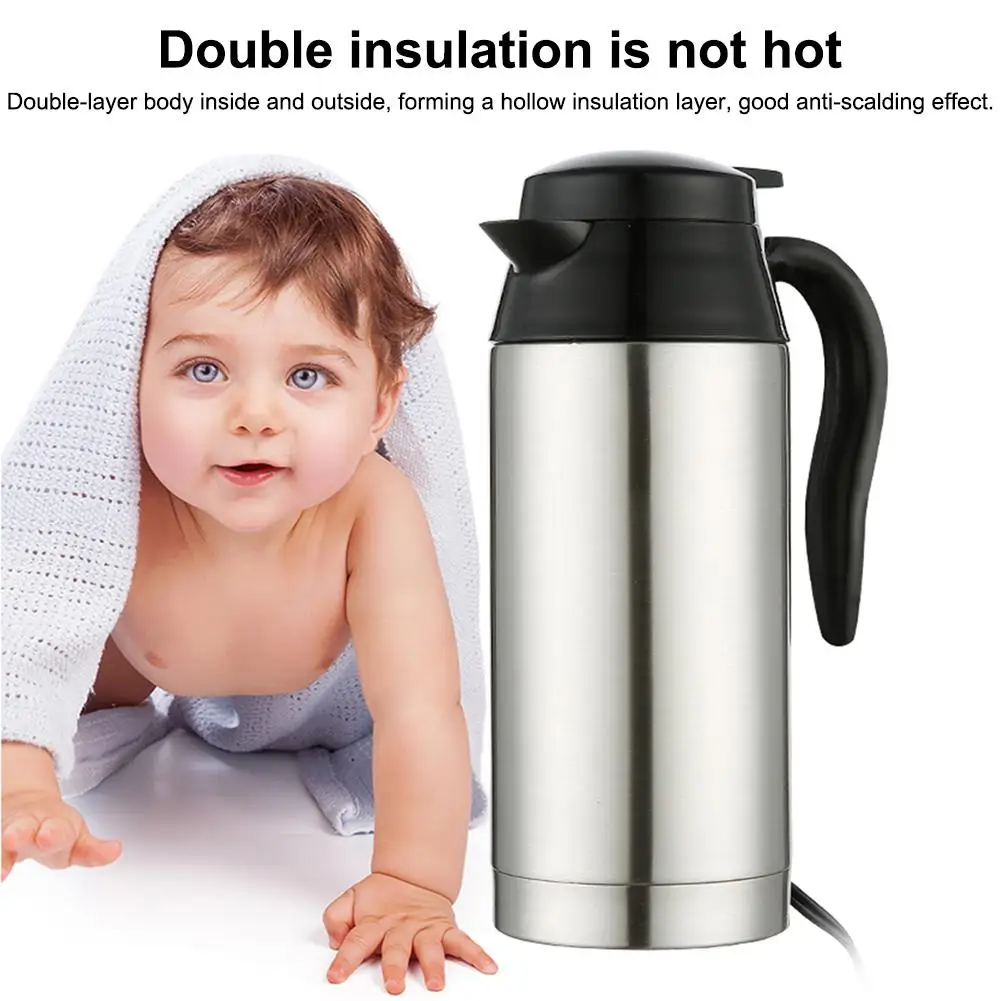 Автомобильный Электрический чайник Контроль температуры двойной