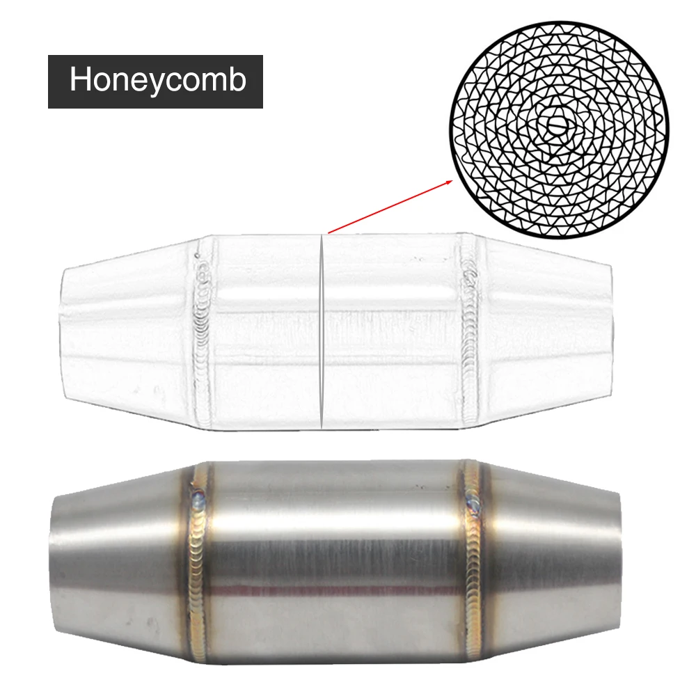

ZSDTRP 16 см серебряная мотоциклетная Расширительная камера для выхлопной трубы из нержавеющей стали