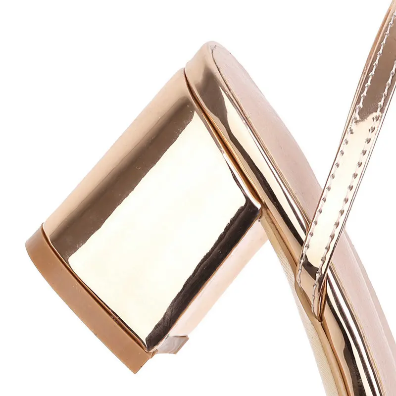 Женские летние модные модельные туфли Босоножки с пряжкой и открытым квадратным