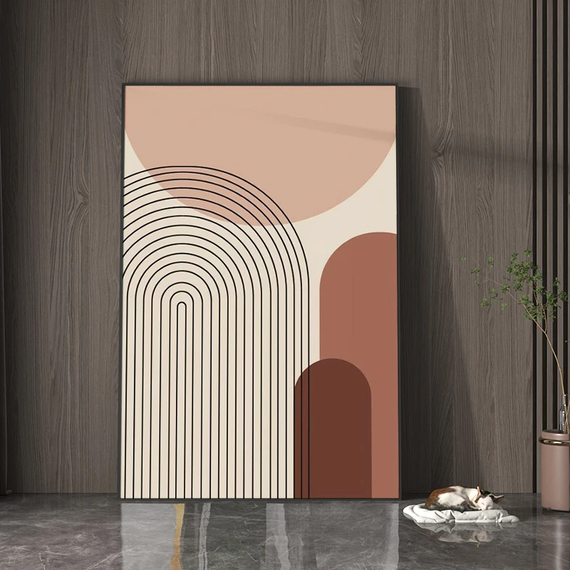 

Modern Abstract Line Art Boho Decor Large Paintings Decoration Canvas Poster Nordic Wall Art Picture Living Room Home Decoration