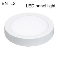factory direct supply 6w 12w 18w led panel light surface mounted round ceiling lamp without hole ceiling down light