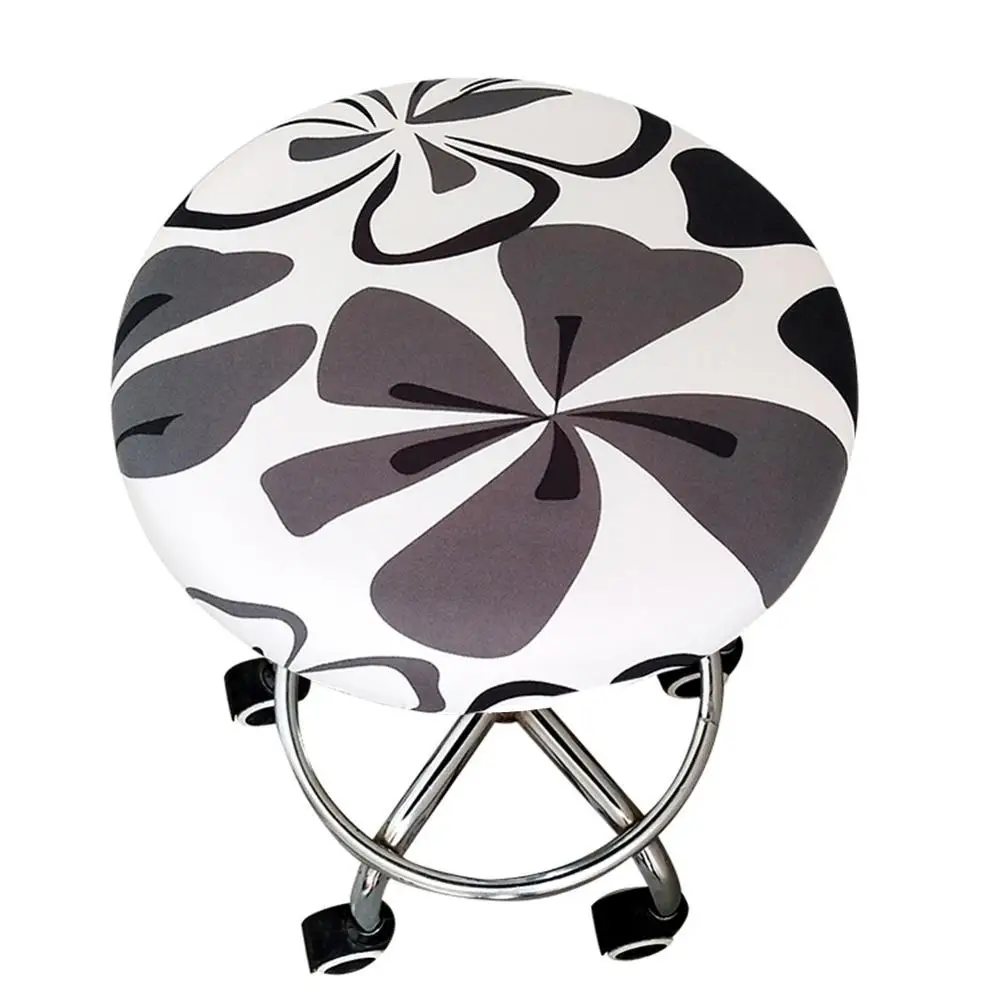 Meijuner Floral Printed Chair Cover Round Bar Stool Case Spandex Removable Dustproof For Hotel | Дом и сад