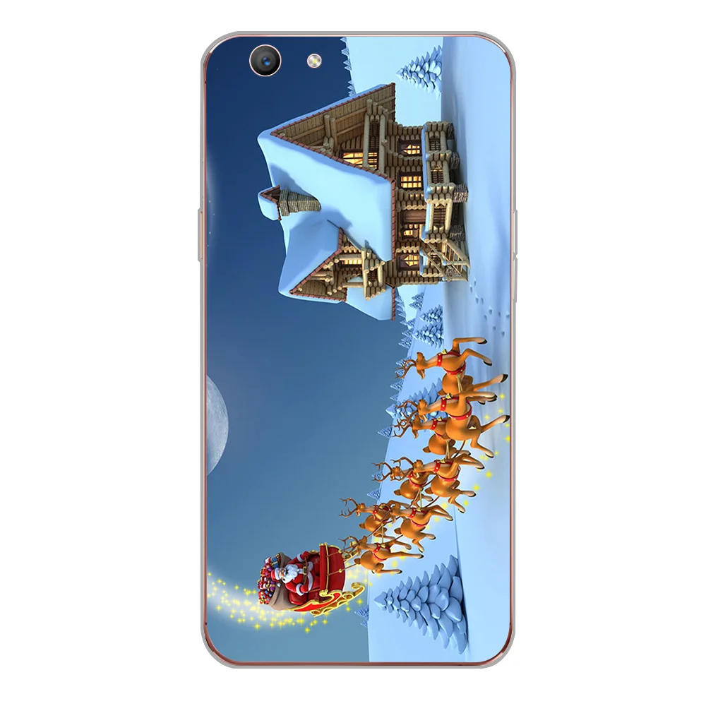 Ciciber чехол для телефона чехол для OPPO A83 A59 A57 A39 A37 A5 A7 AX7 A3S F1S F11 F5 Молодежный мягкий силиконовый рождественская ёлка
