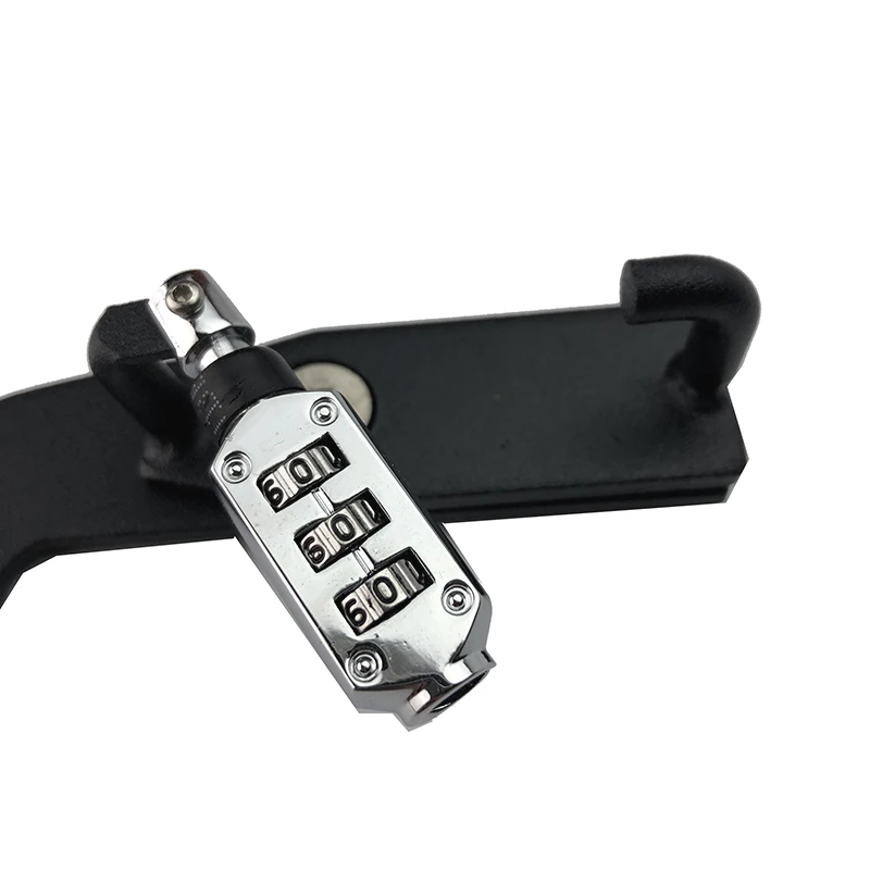 Мотоциклетный шлем с замком и паролем черная боковая защита от кражи подходит