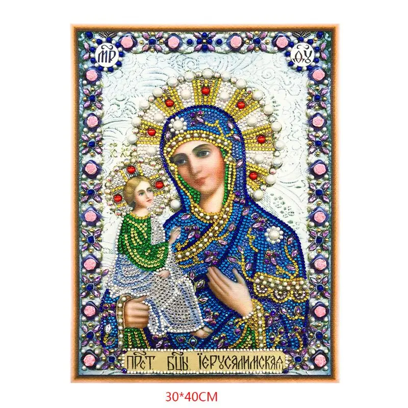 

Religion 5D Special Shaped Diamond Painting Embroidery Needlework Rhinestone Crystal Cross Craft Stitch Kit DIY