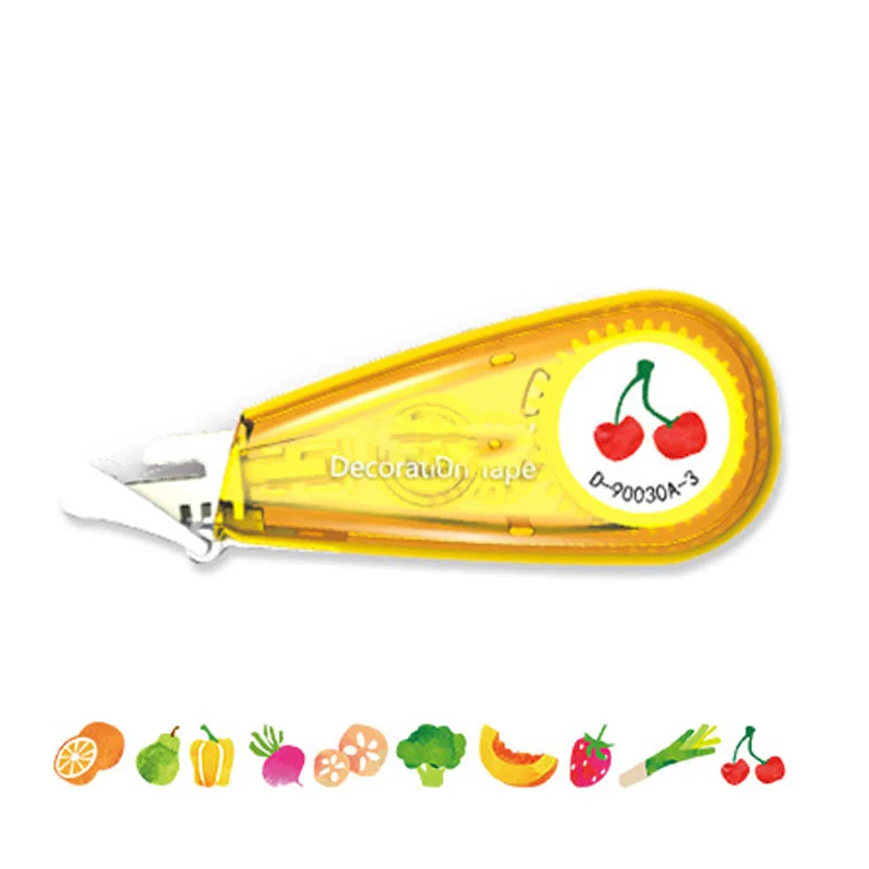 Vegetable Сладкий цветочный коррекции клейкие ленты Ручка скрапбукинг украшения DIY craft наклейки стикеры бумага аксессуары Канцелярские для Скрапбукинг инструменты Декоративные ленты маскирования клейкие ленты - Цвет: Vegetable