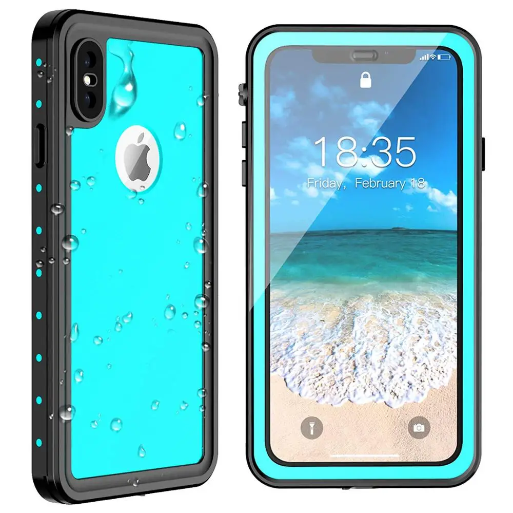 

Чехол для iPhone xs max, полностью герметичный водонепроницаемый ударопрочный чехол IP68 для телефона с защитой экрана для iPhone Xs Max 6,5 дюйма