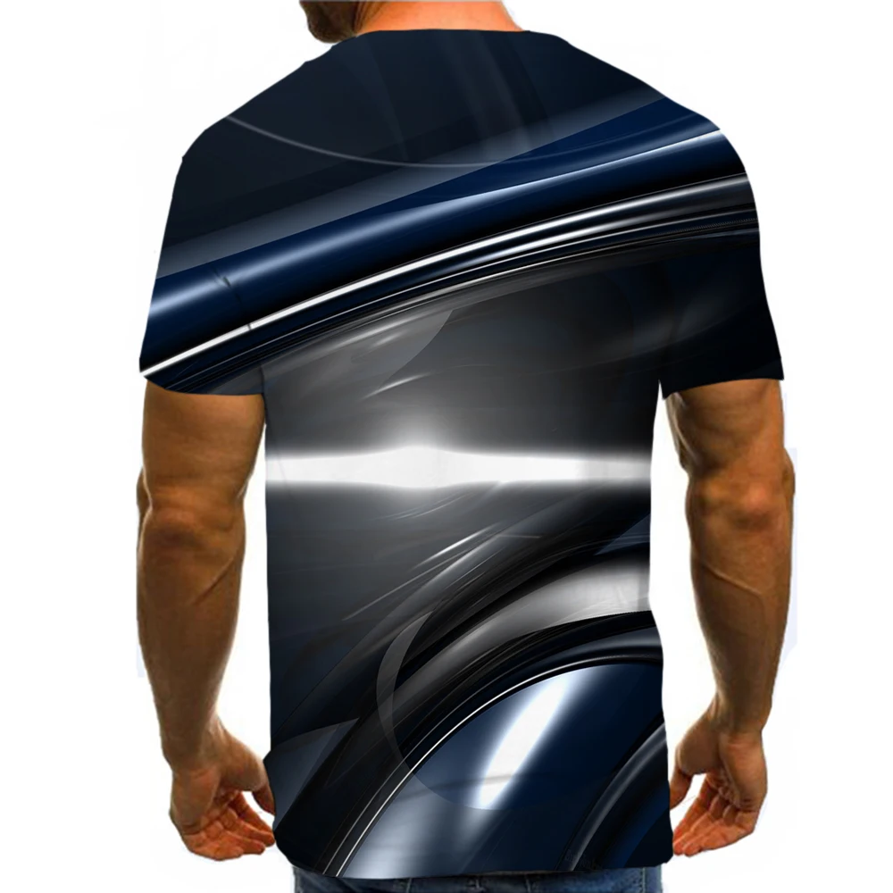 

UNEY Graphic Shirt Metal Print US Size T Shirt Unisex Top Casual Novelty clothing