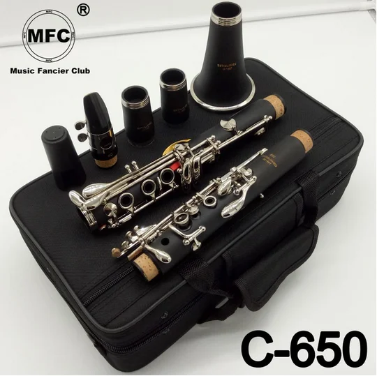 

Профессиональный кларнет MFC Bb 650 бакелитовые кларнеты никель серебряный ключ Музыкальные инструменты Чехол мундштук