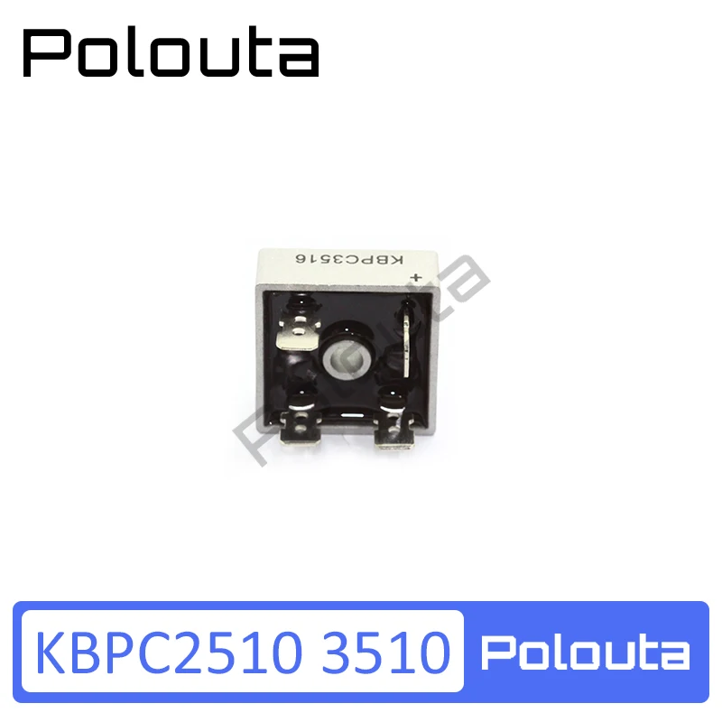 Выпрямительный мост Polouta Kbpc5010 50A Kbpc3516 35A 1000V выпрямительный поддержка скейтборда