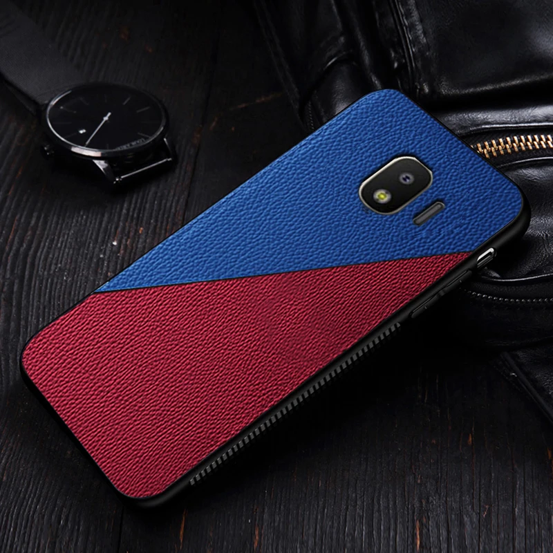 I coque чехол для samsung galaxy J4 Plus prime 2018 персонализированный модный кожаный силиконовый