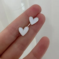 12 5mm metal heart buttons for shirt dress black white diy crafts sewing scrapbooking accessories decor button 10pcs wholesale