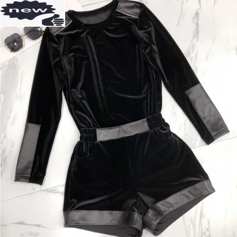 Женское платье с длинным рукавом пуловер футболки для женщин эластичные шорты