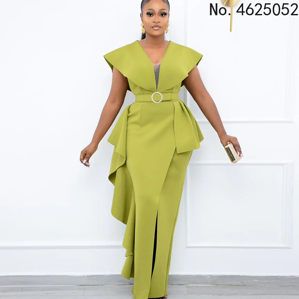 african attire for women Clothes for Women Dashiki Print Dress European Clothing Plus Size Bazin Rich Sleeveless Fashion Round Neck Maxi Vestido african robe