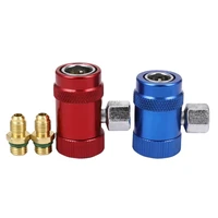 car auto ac high low side r1234yf quick couplers adapters conversion kit with manual couplers