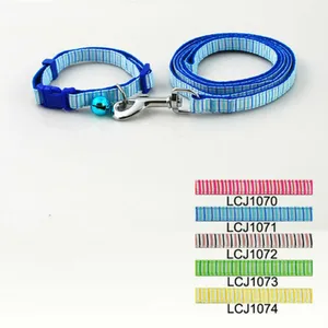 Поводок для собак, 1 см, с полосатым принтом (5 цветов), 12 шт.лот, Lcj1070