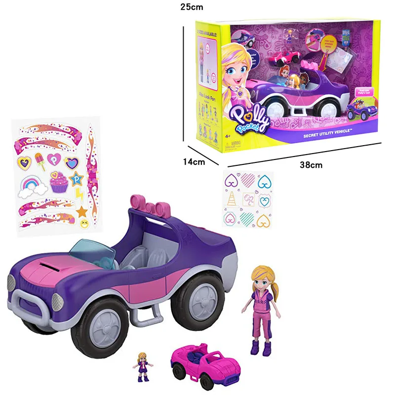 Polly Pocket скрытый мир, оригинальная мини-сцена, кукла для девочек, игровой Домашний набор, игрушки для детей, Русалочка, детские игрушки, аксессуары - Цвет: FMY26