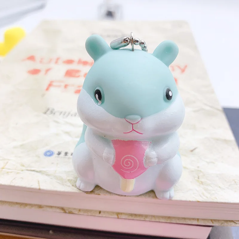 2020 горячие милые мини силиконовые хомяк брелки изысканный женский брелок для