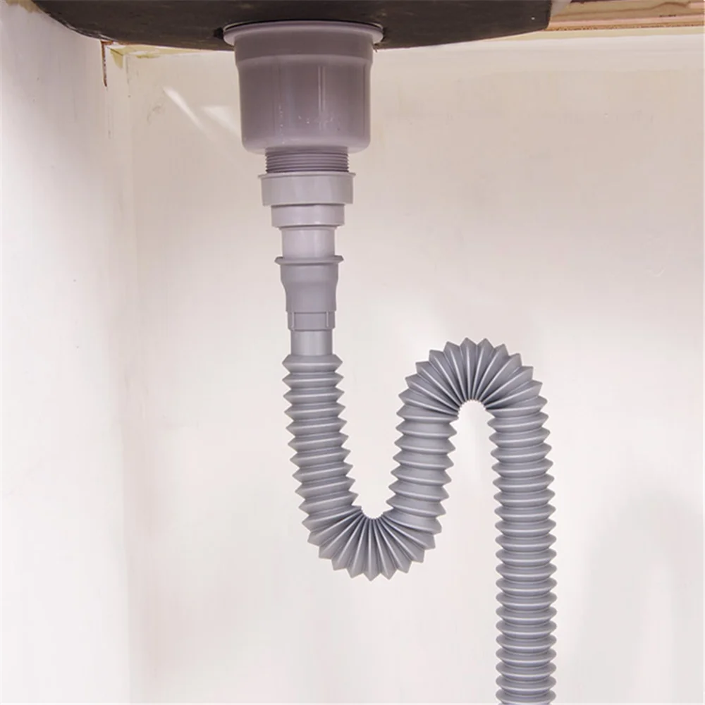 Wash Basin Pipe Plumbing Kitchen Sewer Flexible Bathroom Sink Drains Downcomer Hose Waste Overflow for | Дом и сад
