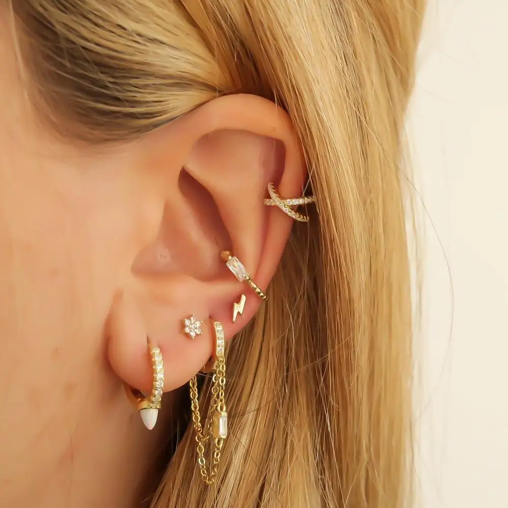 Новинка 2021 серебряный цвет изящные висячие серьги с фианитами для женщин и