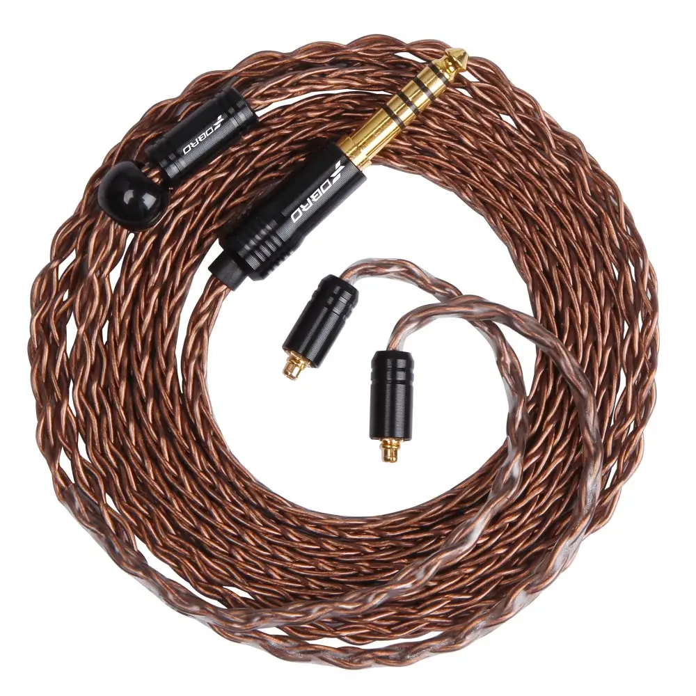 FDBRO 8 жильный мини посеребренный CD кабель IE80 MMCX 2Pin A2DC IM 2 5/3 5/4 4 мм сбалансированный