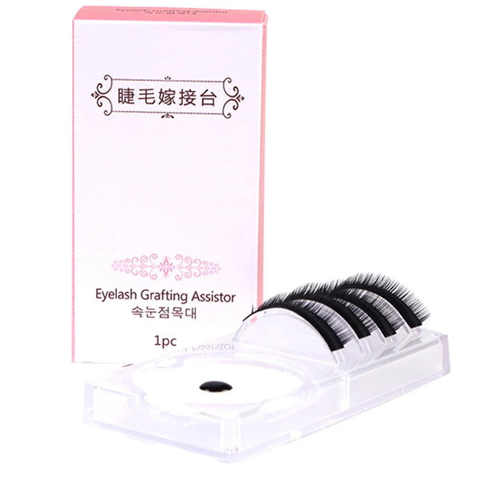 Two-in-one Grafting Eyelashes Extension Plate Glue Storage Box Tray Strip Board | Красота и здоровье