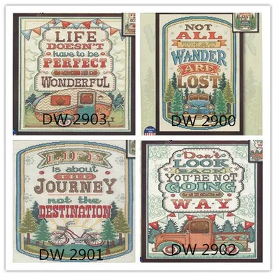 

Топ для маленькой девочки, которая любит читать, счетный Набор для вышивки крестиком, хлопковая вышивка крестиком, DW 2900 2901 2902 2903