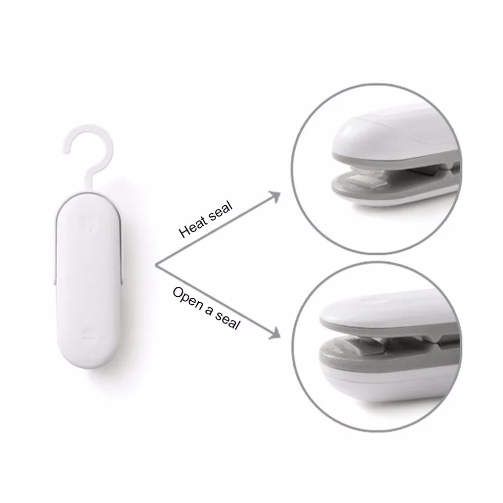 

Mini Portable Food Sealer Machine Handheld Food Snacks Packaging Vacuum Plastic Bag Heat Sealing Machine Closing Capper