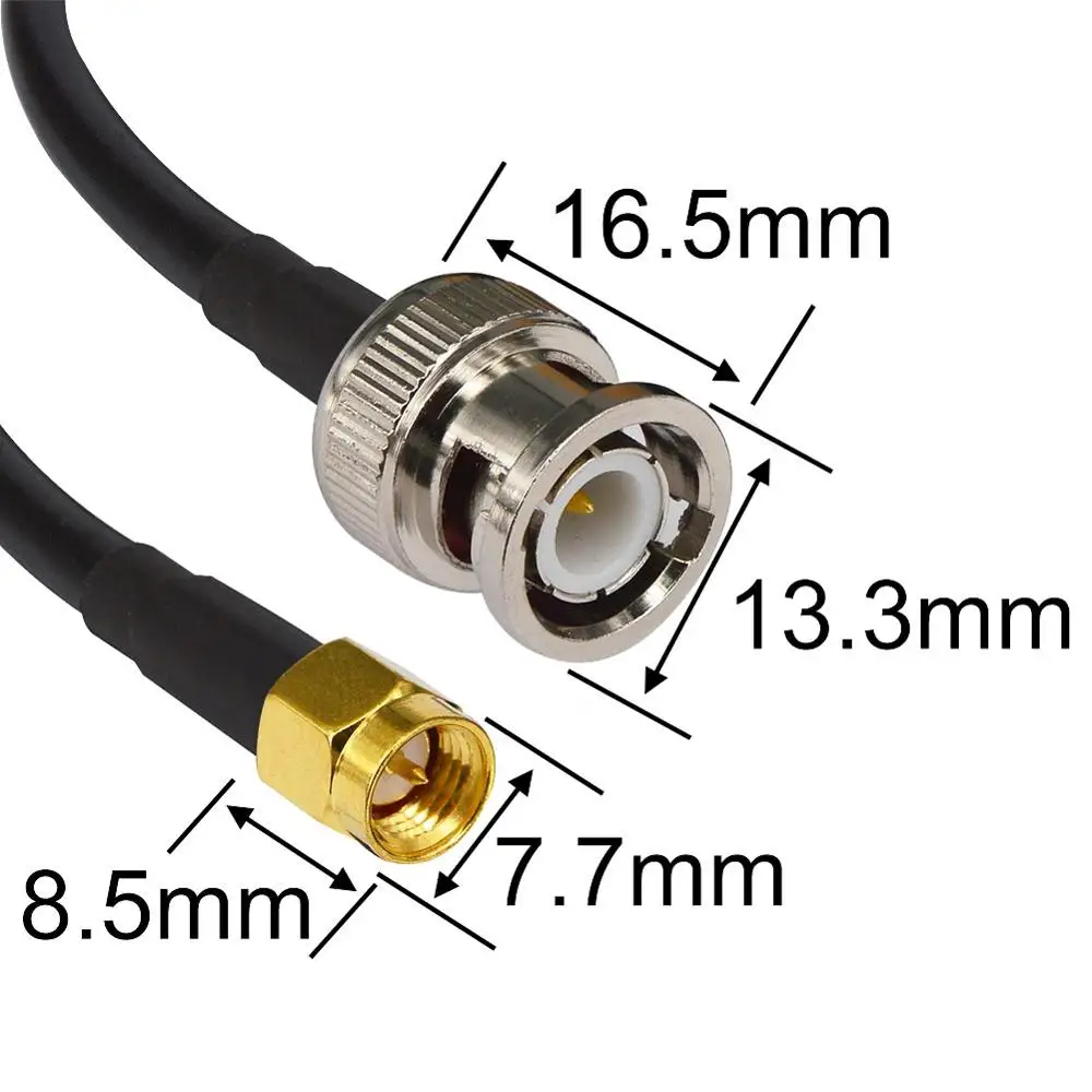 Кабель с низкой потерей BNC папа SMA коаксиальный Соединительный кабель адаптер