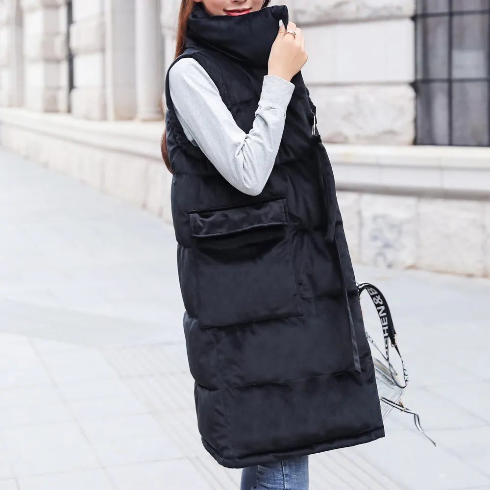 Женский однотонный пуховик из смешанной ткани облегающая куртка с карманами