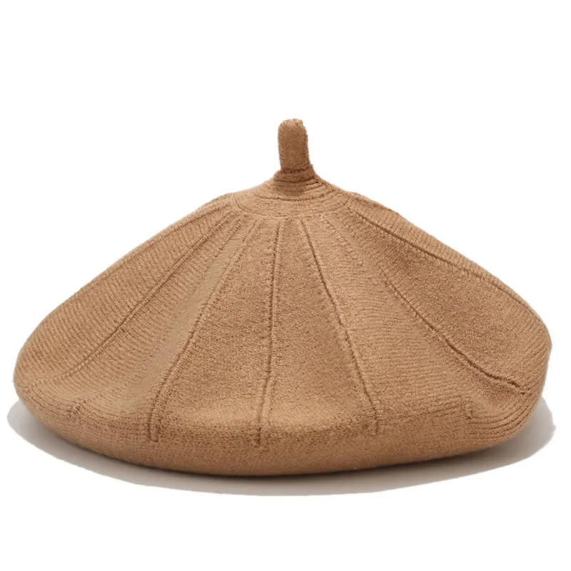 LVYI005 новые зимние женские полосатые береты шерстяные шапка вязаная с тыквой Gorros |